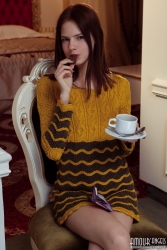 A hot beverage   NakedTeen.photos