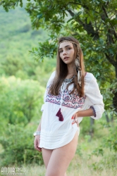 Attractiveness within the woodland   NakedTeen.photos