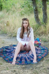 Attractiveness within the woodland   NakedTeen.photos