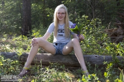 Bare within the woodland   NakedTeen.photos