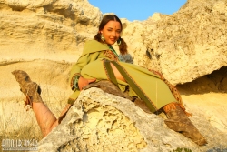 Beach tease by way of brunette   NakedTeen.photos