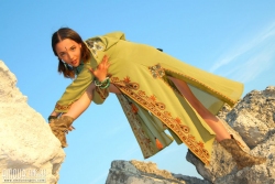 Beach tease by way of brunette   NakedTeen.photos