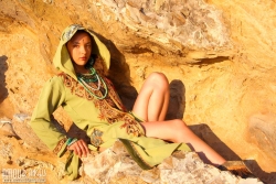 Beach tease by way of brunette   NakedTeen.photos