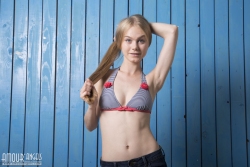 Blue roughly girl   NakedTeen.photos