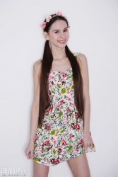 Brunette in lovable get dressed   NakedTeen.photos