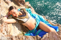 Brunette with a super frame   NakedTeen.photos