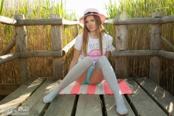 Candy and naked open air   NakedTeen.photos