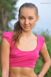 Candy recreation beside lake   NakedTeen.photos