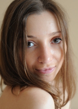 Excited girl posing