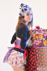 Fashionable stripping   NakedTeen.photos