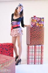 Fashionable stripping   NakedTeen.photos