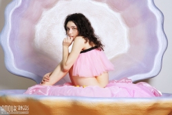 Getting naked in a shell   NakedTeen.photos