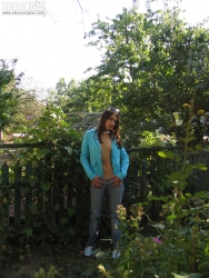 Girl in blue coatee   NakedTeen.photos