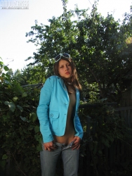 Girl in blue coatee   NakedTeen.photos