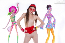 Honey with recorder   NakedTeen.photos