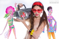 Honey with recorder   NakedTeen.photos