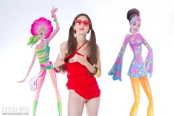 Honey with recorder   NakedTeen.photos