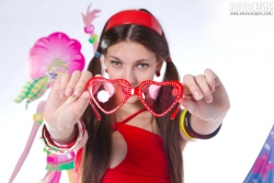 Honey with recorder   NakedTeen.photos