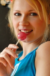 Marvelous Teenager with Lollipop   NakedTeen.photos