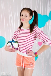 Narrow fashion with ponytails   NakedTeen.photos