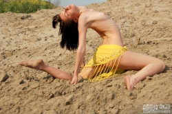 Naughty teen in a wasteland   NakedTeen.photos