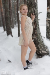 Nudity within the frost   NakedTeen.photos