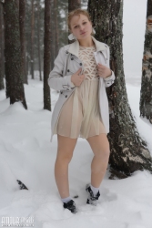 Nudity within the frost   NakedTeen.photos