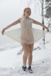 Nudity within the frost   NakedTeen.photos