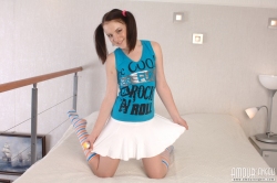 Pigtail recent brunette   NakedTeen.photos