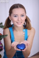 Playful Christmas teen   NakedTeen.photos