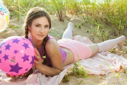 Posing cutie outdoors   NakedTeen.photos