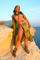 Princess on the beach   NakedTeen.photos