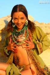 Princess on the beach   NakedTeen.photos