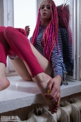 Purple excitement   NakedTeen.photos