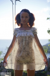 Sexy pigtailed chick   NakedTeen.photos