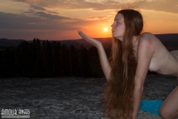 Sizzling purple shaved pussy   NakedTeen.photos