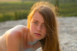 Sizzling purple shaved pussy   NakedTeen.photos