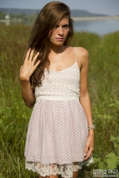 Smiling chick outside   NakedTeen.photos