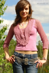 Woman pulling off her denims   NakedTeen.photos