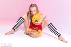 Woman with a teddy undergo   NakedTeen.photos