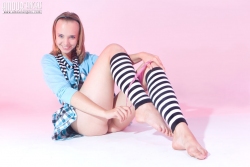 Woman with a teddy undergo   NakedTeen.photos