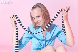 Woman with a teddy undergo   NakedTeen.photos